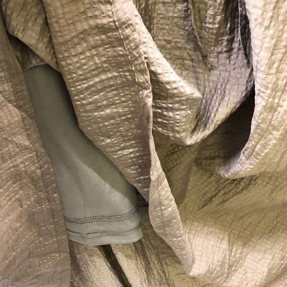 Listicle Ariana Long Sleeve Maxi Dress L Olive Green Square Neck Boho Peasant - Picture 12 of 12